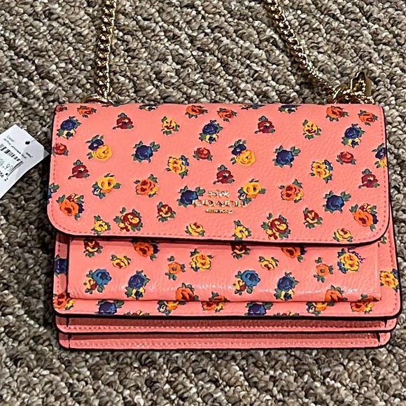 ⭐️⭐️Host Pick⭐️⭐️NWT Coach Klare Crossbody w/Mini Vintage Rose Print - Picture 7 of 16